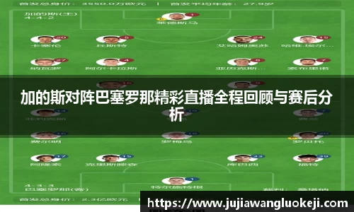 加的斯对阵巴塞罗那精彩直播全程回顾与赛后分析